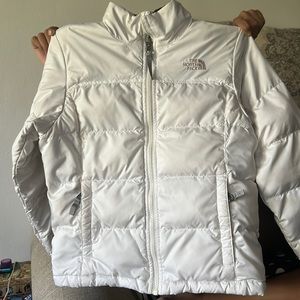 White North Face Kids Jacket